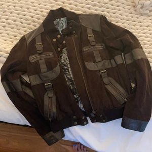 L.A.M.B. Brown suede jacket